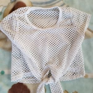 White Mesh Top